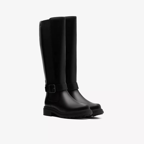 NEW CLARKS women's orinoco3 tall knee high boots in black leather